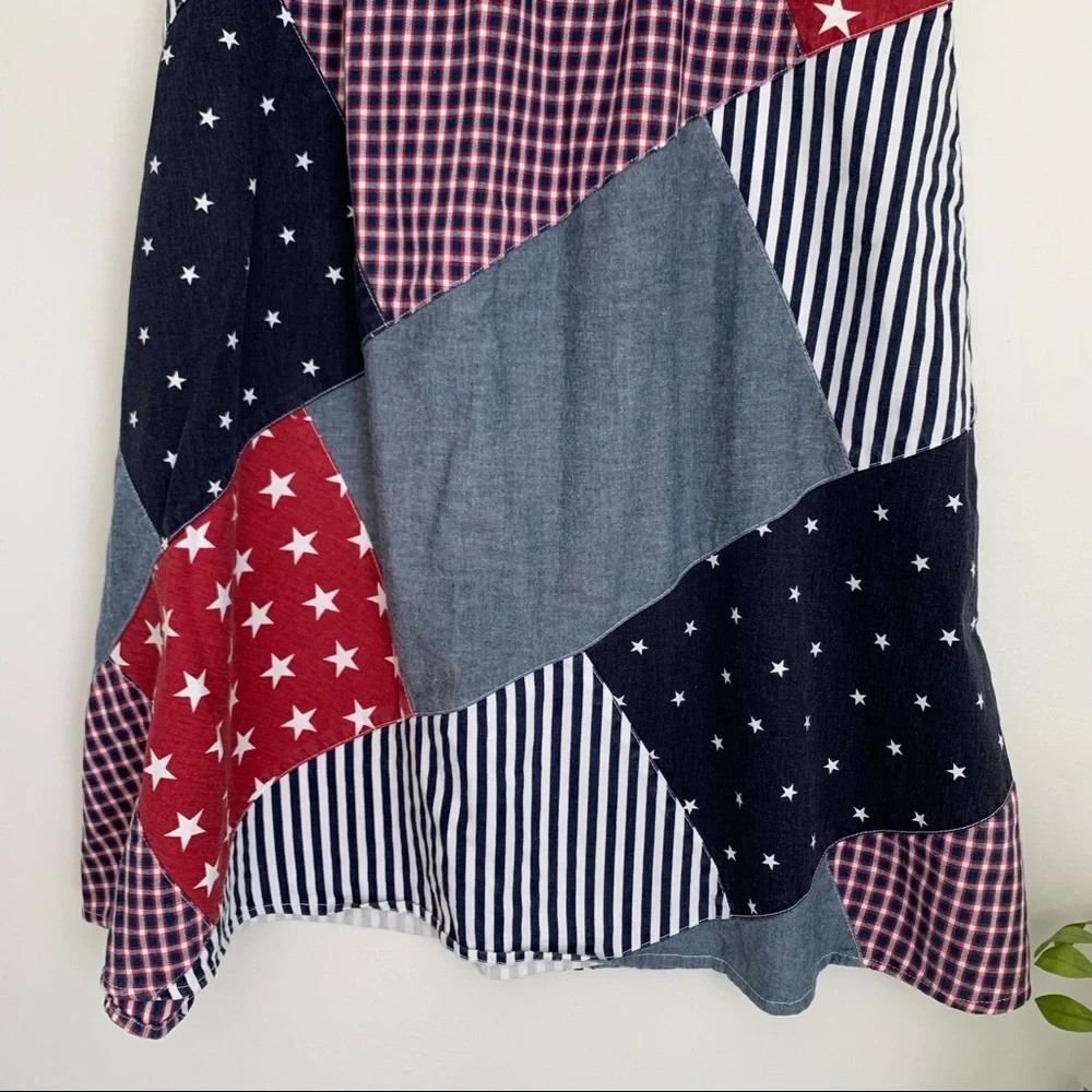 Vintage Carol Little Americana Patchwork Skirt - Picture 4 of 7